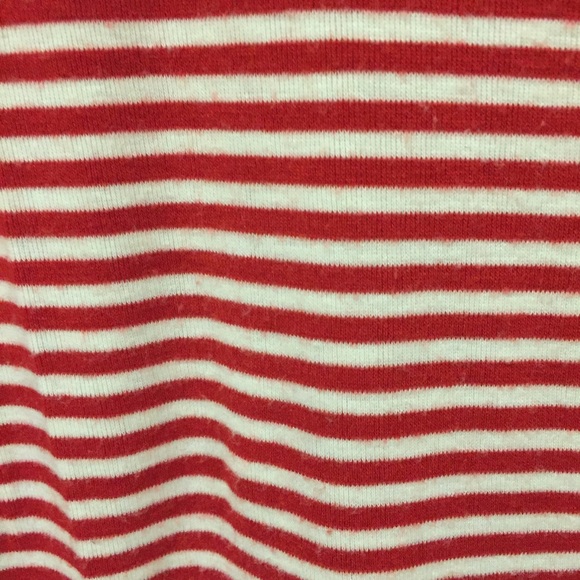 Mixxmix Korea 365BASIC red and white striped tee - Picture 4 of 11
